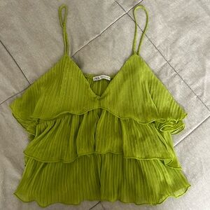 Zara Flowy Layered Top